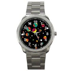 Colorful Dots Sport Metal Watch