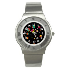 Colorful Dots Stainless Steel Watch