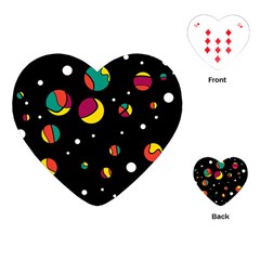 Colorful Dots Playing Cards (heart) 