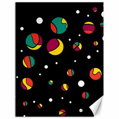 Colorful Dots Canvas 12  X 16  