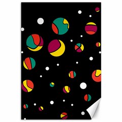 Colorful Dots Canvas 12  X 18  