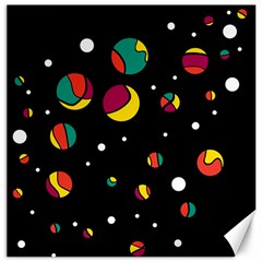 Colorful Dots Canvas 20  X 20  