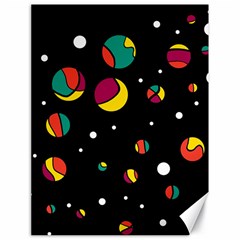 Colorful Dots Canvas 18  X 24  