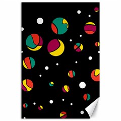 Colorful Dots Canvas 24  X 36 