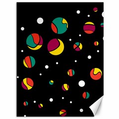 Colorful Dots Canvas 36  X 48   by Valentinaart