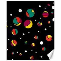 Colorful Dots Canvas 11  X 14  