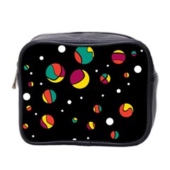 Colorful Dots Mini Toiletries Bag 2-side by Valentinaart