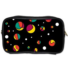 Colorful Dots Toiletries Bags 2-side by Valentinaart