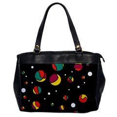 Colorful Dots Office Handbags by Valentinaart