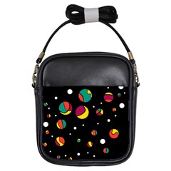 Colorful Dots Girls Sling Bags