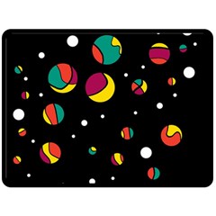 Colorful Dots Fleece Blanket (large) 