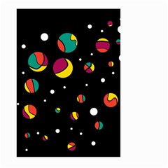 Colorful Dots Large Garden Flag (two Sides) by Valentinaart