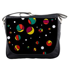 Colorful Dots Messenger Bags by Valentinaart