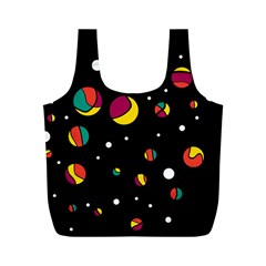 Colorful Dots Full Print Recycle Bags (m)  by Valentinaart