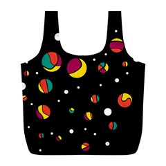 Colorful Dots Full Print Recycle Bags (l) 