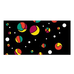 Colorful Dots Satin Shawl