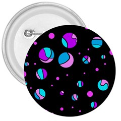 Blue And Purple Dots 3  Buttons