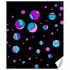 Blue And Purple Dots Canvas 20  X 24   by Valentinaart