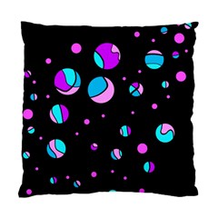 Blue And Purple Dots Standard Cushion Case (two Sides)