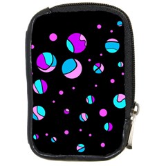 Blue And Purple Dots Compact Camera Cases