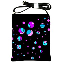 Blue And Purple Dots Shoulder Sling Bags