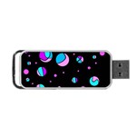 Blue and purple dots Portable USB Flash (Two Sides) Front