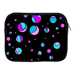 Blue And Purple Dots Apple Ipad 2/3/4 Zipper Cases by Valentinaart