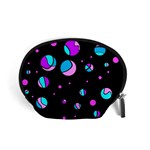 Blue and purple dots Accessory Pouches (Small)  Front