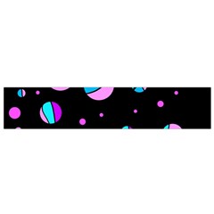 Blue And Purple Dots Flano Scarf (small)