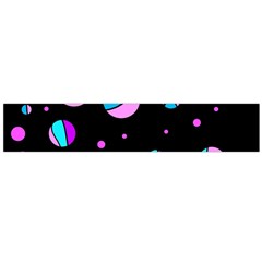 Blue And Purple Dots Flano Scarf (large)