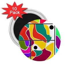 Colorful Windows  2 25  Magnets (10 Pack)  by Valentinaart