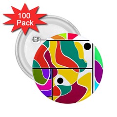 Colorful Windows  2 25  Buttons (100 Pack)  by Valentinaart