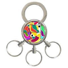 Colorful Windows  3-ring Key Chains by Valentinaart