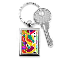 Colorful Windows  Key Chains (rectangle) 