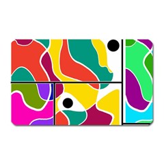 Colorful Windows  Magnet (rectangular) by Valentinaart