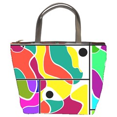 Colorful Windows  Bucket Bags by Valentinaart