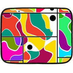 Colorful Windows  Double Sided Fleece Blanket (mini) 