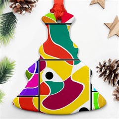 Colorful Windows  Christmas Tree Ornament (2 Sides)