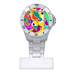 Colorful Windows  Plastic Nurses Watch