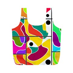 Colorful Windows  Full Print Recycle Bags (m)  by Valentinaart