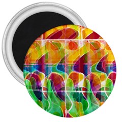 Abstract Sunrise 3  Magnets by Valentinaart