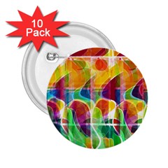 Abstract Sunrise 2 25  Buttons (10 Pack)  by Valentinaart