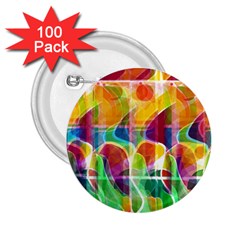 Abstract Sunrise 2 25  Buttons (100 Pack) 