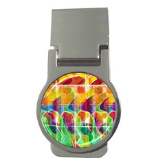 Abstract Sunrise Money Clips (round) 