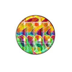 Abstract Sunrise Hat Clip Ball Marker (4 Pack)