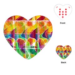 Abstract Sunrise Playing Cards (heart) 