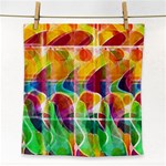 Abstract sunrise Face Towel Front