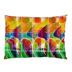 Abstract Sunrise Pillow Case by Valentinaart