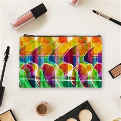 Abstract Sunrise Cosmetic Bag (medium) 