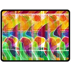 Abstract Sunrise Fleece Blanket (large) 